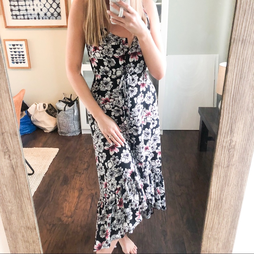 Betsey Johnson Hi-lo Floral Maxi Dress